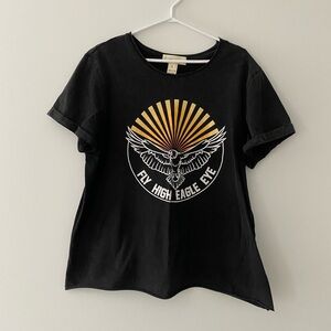 Fly High Eagle Eye Black T-Shirt